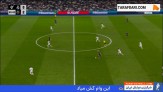 برخورد ضربه روبرت لواندوفسکی به تیر دروازه رئال مادرید (رئال مادرید 0-2 بارسلونا)
