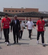 عکس | اقدام جالب شباب‌الاهلی؛ آزمون و عزت‌اللهی به مدرسه رفتند!